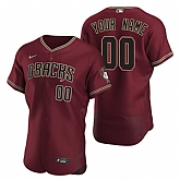 Arizona Diamondbacks Customized Nike Crimson Stitched MLB Flex Base Jersey,baseball caps,new era cap wholesale,wholesale hats